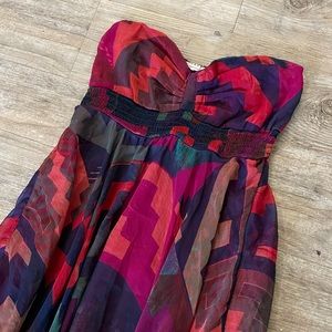 Roxy Strapless Dress with Southwest Print (M)